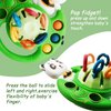 ZWJGBJS Montessori Toys for Babies 18 Months, Baby Sensory Toys for Toddler 1 2 Year Old Birthday Gifts, Soft Silicone Pull String Fidget Educational Learning Travel Teething Toys (Panda)