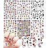 Cartoon Nail Art Stickers Decals 3D Nail Art Supplies Designer Nail Stickers Cute Nail Art Adhesive Decals Accessories DIY Nail Design for Women Kids Girls Manicure Decorations 6 Sheets
