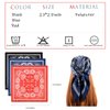 ICKEYOU 3Pcs Boho Silk Scarf for Women Hair Bandana Satin Head Scarf Retro Silk Bandanas Hair Scarf Hair Wrap for Women Girls