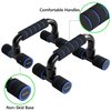 Readaeer Push Up Bars Gym Exercise Equipment Fitness 1 Pair Pushup Handles with Cushioned Foam Grip and Non-Slip Sturdy Structure Push Up Bar for Men & Women (Blue)