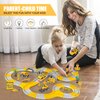 260 PCS Construction Race Tracks for Kids Toys, 2 Electric Cars, 4 Construction Cars, 1 Map & Flexible DIY Track Set, Engineering Toys for 3 4 5 6 Year Old Boys Girls