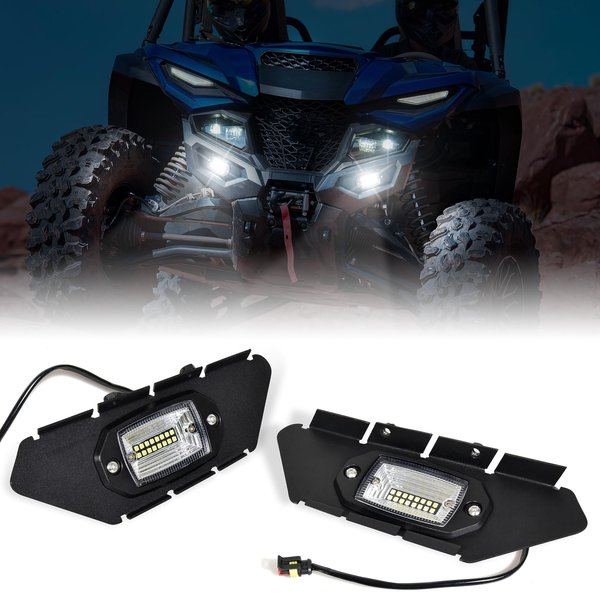 SAUTVS LED Front Fascia Lights Bumper Cover Lights for Yamaha RMAX 1000, Front Auxiliary Spot Lights Accent Lights DRL Lamps for 2021-2024 Yamaha Wolverine RMAX2 1000 / RMAX4 1000 Accessories(2PCS)