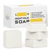 LOYATRO Goat Milk Soap Bar 4.8 oz (4 Bars) For Dry Sensitive Skin. Natural Soap For Women, Men, Kids & Baby. Great For Face & Body