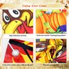 Fall Festival Games, Thanksgiving Games, Turkey Bean Bag Toss Games Banner Backdrop with 4 Big Bean Bags Fall Party Games for Kids Teens Adults Fall Party Decorations Party Favors Outdoor Games