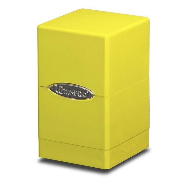 Bright Yellow Satin Tower Deck Box