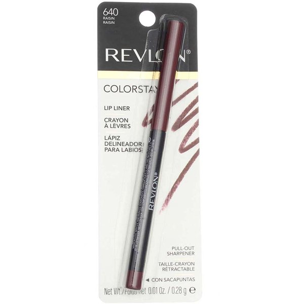 Revlon ColorStay Lipliner with SoftFlex, Raisin 640, 0.01 Ounce