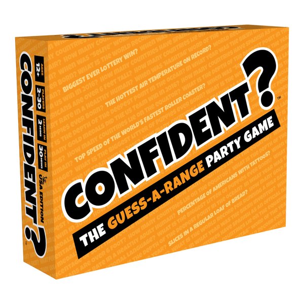 CONFIDENT? Board Game - Great Group Party Game for Family Game Night, Trivia with a Twist for Adults, Kids & Teens, Ages 8+, 2-30 Players, 30 Minute Playtime, Made by Confident Games