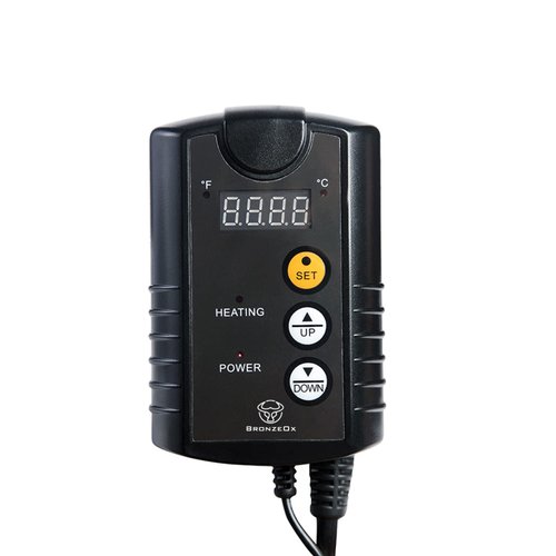 BronzeOx Digital Heat Mat Thermostat Temperature Controller for Seed Propagating, Seedling, Rooting, Seed Germination, Indoor Grow, Reptiles, Fermentation and Brewing, 1000W, 8.3A, 40-108°F BOTC601