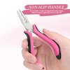 Deshionew Hair Extension Pliers 3-Hole Mini Pliers for Micro and Nano Ring Hair Extensions Opener and Removal Tool (Pink)