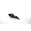 Medium black metal crystal diamond shaped hair pin alligator clip