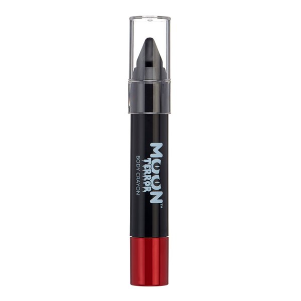 Halloween Face Paint Stick Body Crayon by Moon Terror, SFX Make up - Midnight Black - Special Effects Make up - 0.12oz