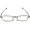 Foster Grant Gideon Rectangular Reading Glasses, Brown/Transparent, 64 mm, +1.50