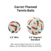 Midlee Easter Carrot Dog Tennis Balls, Regular Size