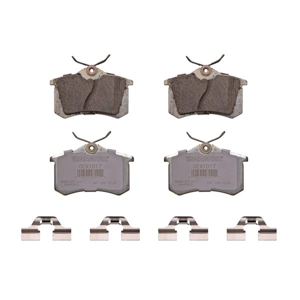 Wagner Brake OEX OEX1017 Disc Brake Pad Set Premium Ceramic