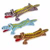 SOCOWVAKA 3PCS Crocodile Brothers Series Interactive Squeaky Dog Toy - Durable and Safe - Ideal for Puppies and Small Medium Dogs - No Stuffing, Easy to Clean, Promotes Dental Health -Lasting Playtime