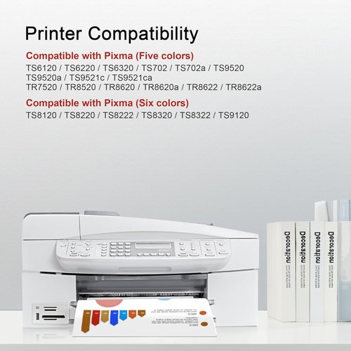 PGI-280XXL CLI-281XXL Ink Cartridges Compatible for Canon Ink 280 and 281 Cartridges for Canon tr8620a Ink cartridges to Use with TR8620 TR8520 TR8600 TS9521C TS702a TS9520 Printers (5 Packs)