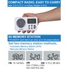ZHIWHIS Portable Radio, AM FM Shortwave Digital Tuner with Best Reception, Battery Operated Clock Radios with Sleep Timer and Preset Function, Stereo Receiver with Alarm Clock for Home ZWS-8801