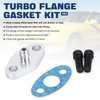 PTNHZ AN4 Turbo Oil Feed Inlet Flange Adapter Kit w/Gasket For T3 T4 T04 T04B T04E