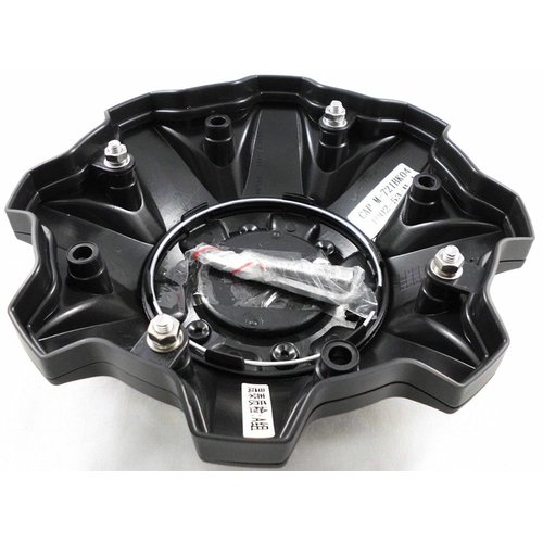 FUEL Matte Black Chrome Rivets Wheel Center Caps One (1) 1002-53B M-447 8-Lug (with Screws)