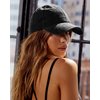 FURTALK Unisex Vintage Washed Unstructured Baseball Cap 100% Washed Cotton Soft Cap Adjustable Unisex Baseball Hat Dad Hat Black