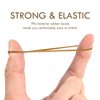 Hoyols Hair Bands Hair Ties Elastic Rubber Bands Ponytail Mini Soft for Women Girl 1000 Piece Pack Golden Color (Gold Metal) TPR