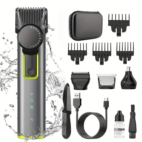 vsmooth Hair Clippers for Men Professional,Cordless High-Performance Barber Clippers for Hair Cutting,Rechargeable Mens Hair Clippers,Home Haircut &Grooming Set with LED Display,Mens Gifts
