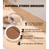 MAEPEOR Face Bronzer Powder Palette 6 Colors Buildable Matte Natural Pressed Contour Bronzer Long Lasting Sweat Proof Face Bronzer Makeup (Color 02)