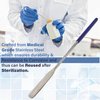 A2Z Lab Spatula Stainless Steel Sampler Spatula with Flat End for Mixing Transfering Cream, Gel, Powder, Medicine, Cap Filler- Cosmetic Spatula - Comfort Grip Handle - Lab Use Supplies - 7"