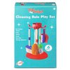 Playkidz Cleaning Role Set for Kids, 6Pcs, Includes Mop, Brush, Broom, Dustpan, and Organizer Stand, Plastic Play Helper Cleaning Toys for Toddlers