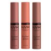 NYX PROFESSIONAL MAKEUP Butter Gloss Brown Sugar - Pack Of 3 Lip Gloss (Sugar High, Spiked Toffee, Butterscotch)