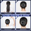 Hair Nets, YGDZ 40pcs Invisible Hair Net for Ballet Buns, Small Bun Net for Ballet, 40pcs U Shaped Pins, 10pcs Hair Elastic Bands, Elastic Edge Mesh, Wig Nets for Dance, Girl, Kid (30cm Black)