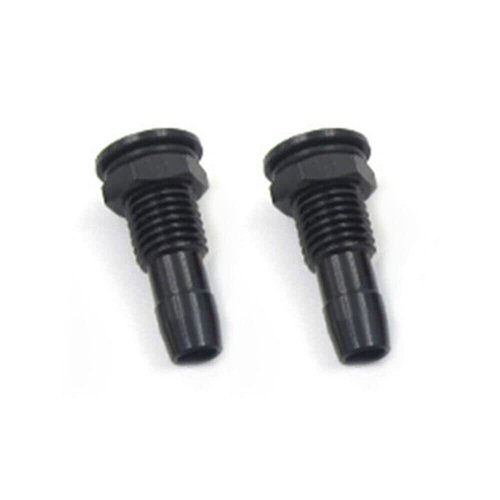 TEAMWILL 2PCS M6 / M8 Water Outlet Motor Cooling Water Nipple Nozzle for RC Boat Marine (M8 Black)