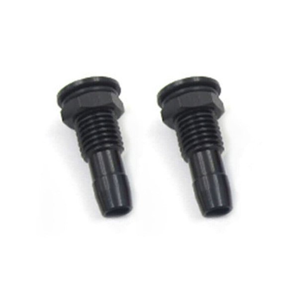 TEAMWILL 2PCS M6 / M8 Water Outlet Motor Cooling Water Nipple Nozzle for RC Boat Marine (M8 Black)