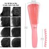 BESTOOL Hair Brush, Detangling Brush for Natural Black and Curly Hair (Pink, Afro 3/4abc), Ideal for Wet or Dry Hair