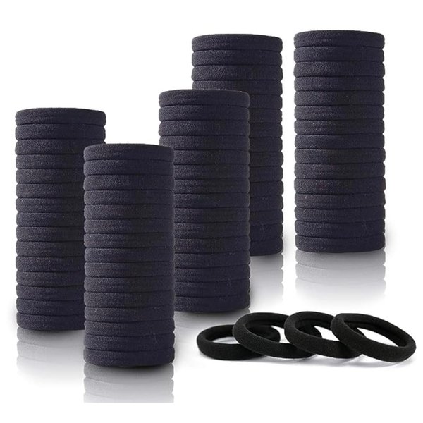 Generic Hair Ties/Ponytail holder. Seamless black