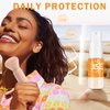 IONSGAKO Mineral Sunscreen Powder SPF Powder for Face Hair Scalp Sunscreen Powder Breathable Translucent Powder Broad Spectrum UV Protection SPF 35 Setting Mineral Powder Face Sunscreen 0.71oz