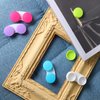 Aoutrow 16 Pack Contact Lens Case Box, Mini Contact Lens Case, Colorful Bulk Box Holder Container, Contact Lens Case Set