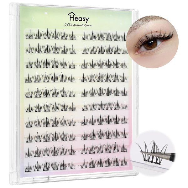 Self Adhesive Eyelashes, Manga Lash Clusters 120pcs Reusable Adhesive Eyelashes 9-12mm Anime Lash Clusters DIY at Home