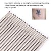20pcs/Box Tattoo Skin Marker Pen Tattoo Piercing Skin Surfer Cores Microblading Marking Pen Refill Accessory Marker (Black)