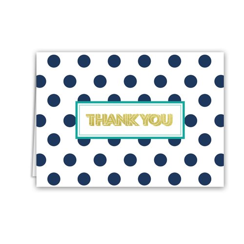 Edgy Thank You Cards / 36 Gratitude Note Cards With White Envelopes / 6 Geometric Patterned Gold Foil Designs / 3 1/2'' x 4 7/8'' Appreciation Card Set/Made In The USA