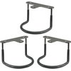 TidyFriend Rubberized Under Desk Laptop Mount - 9 Racks in 3 Sets, Laptop Under Desk Mount, Organizer Rack with Screws
