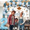 Sursurprise Western 2nd Birthday Party Decorations, This Ain’t My First Rodeo Backdrop Cowboy Balloon Garland Arch Kit for Boys Mexican Two Birthday Party Supplies
