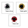 Yosoo 3D Fishing Eyes 500Pcs Fishing Lure Eye Great Accessory for Make Fishing Bait,Fly Tying, Fishing Lures, Crafts Red Eyes for Fishing Lures 1/4 5Mm Fishing Hook Eyes