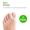 NatraCure Gel Big Toe Bunion Guards & Toe Spreaders (2 Pieces) - Pain Relief for Crooked, Overlapping Toes, Pressure, Protector, Corrector, Shield, Spacer, Pad, Separator, Cushion - 1315-M CAT 2PK