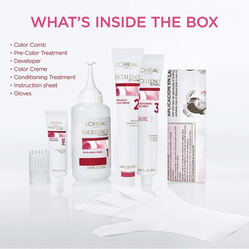 L'Oreal Paris Excellence Creme Permanent Hair Color, 5AR Medium Maple Brown (3 Count)