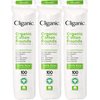 Cliganic Organic Cotton Rounds (300 Count) Makeup Remover Pads, Hypoallergenic, Lint-Free | 100% Pure Cotton