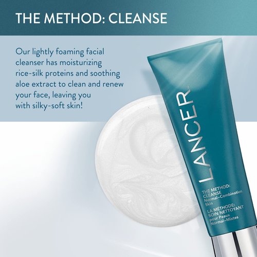 Lancer Skincare The Method: Cleanse Face Cleanser, Daily Face Wash with Salicylic Acid, Normal or Combination Skin, 4.05 Fluid Ounces
