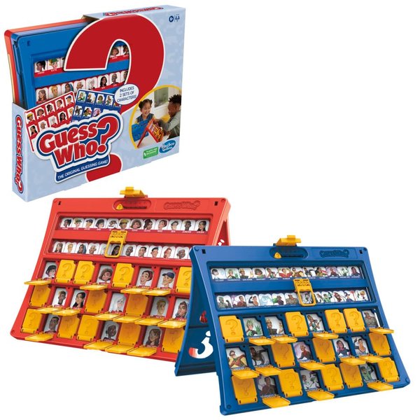 Hasbro Gaming Guess Who? Original,Easy to Load Frame,Double-Sided Character Sheet,2 Player Board Games for Kids,Guessing Games for Families,Ages 6 and Up