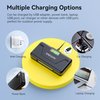 ENEGON NP-FZ100 20W Dual-Battery Memory Fast Charger Set Compatible with Sony Alpha 7 iv,Alpha 7 iii,A9,A9R, A6700, A6600,FX3, FX30,A1, 2-Pack 3000mAh Batteries,SD Card Slot, LCD Display
