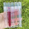 AJLTPA 10 Pieces Square Lip Gloss Tubes with Wand, 3ml Transparent Empty Lip Gloss Containers, Full Clear Lipgloss Balm Bottles with Rubber Inserts for DIY Lip Gloss, Lip Balm (Square Crystal)